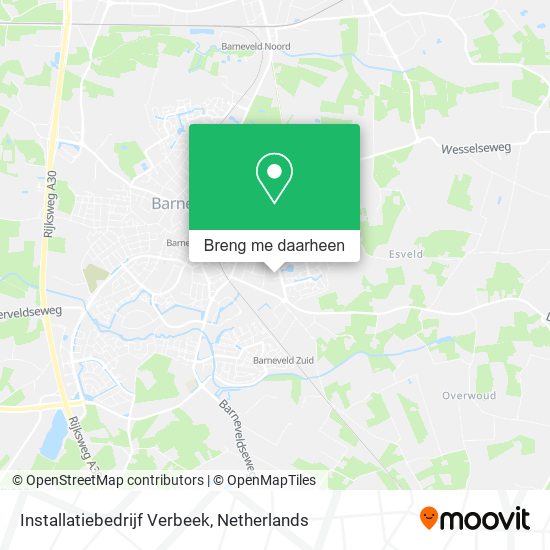 Installatiebedrijf Verbeek kaart