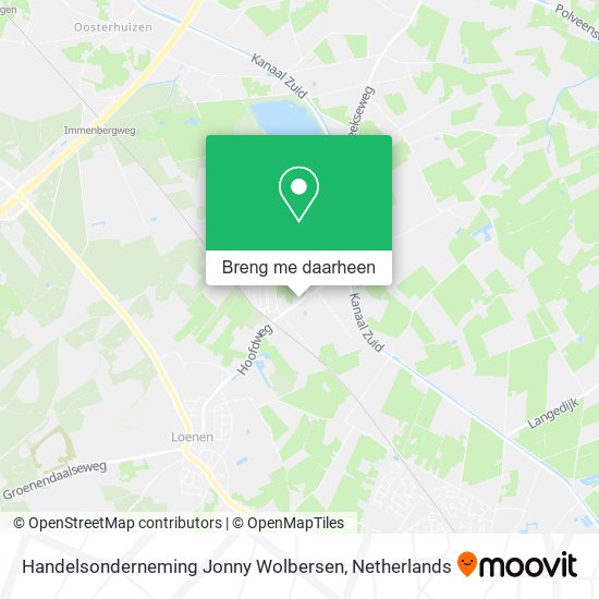 Handelsonderneming Jonny Wolbersen kaart