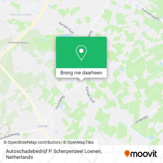 Autoschadebedrijf P. Scherpenzeel Loenen kaart