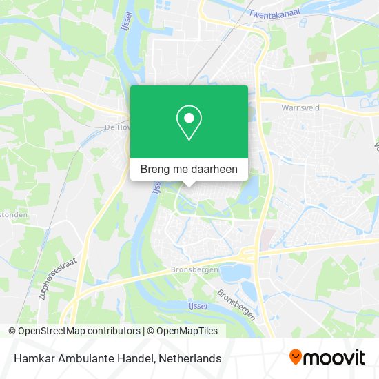 Hamkar Ambulante Handel kaart