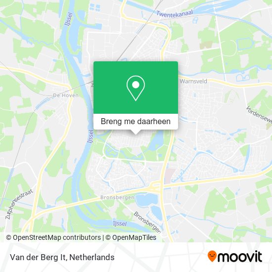 Van der Berg It kaart