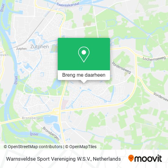 Warnsveldse Sport Vereniging W.S.V. kaart