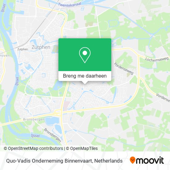 Quo-Vadis Onderneming Binnenvaart kaart