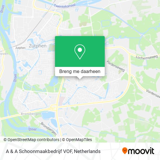 A & A Schoonmaakbedrijf VOF kaart