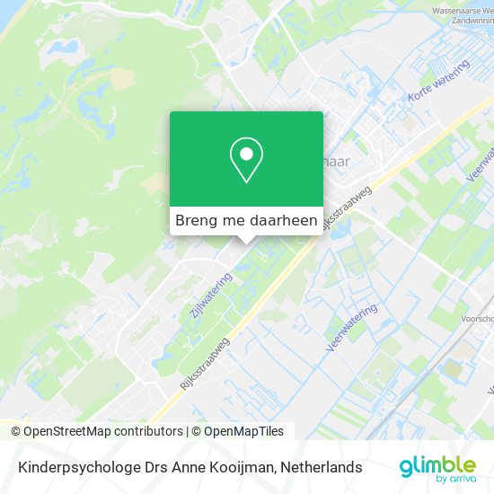 Kinderpsychologe Drs Anne Kooijman kaart