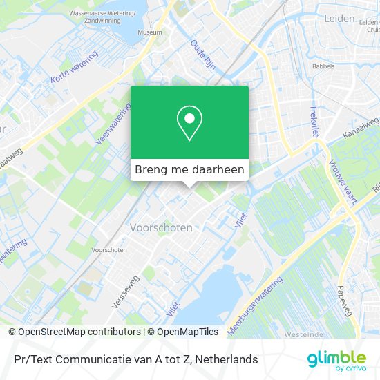 Pr / Text Communicatie van A tot Z kaart