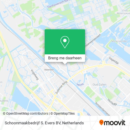 Schoonmaakbedrijf S. Evers BV kaart