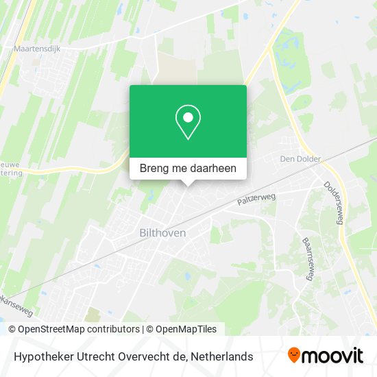 Hypotheker Utrecht Overvecht de kaart