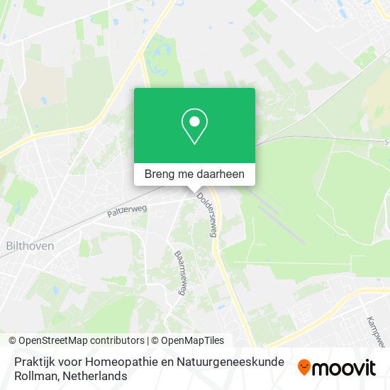Praktijk voor Homeopathie en Natuurgeneeskunde Rollman kaart