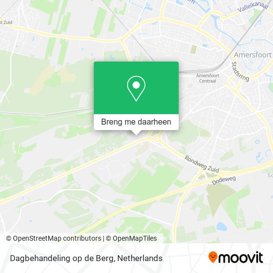 Dagbehandeling op de Berg kaart