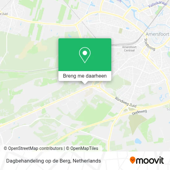 Dagbehandeling op de Berg kaart