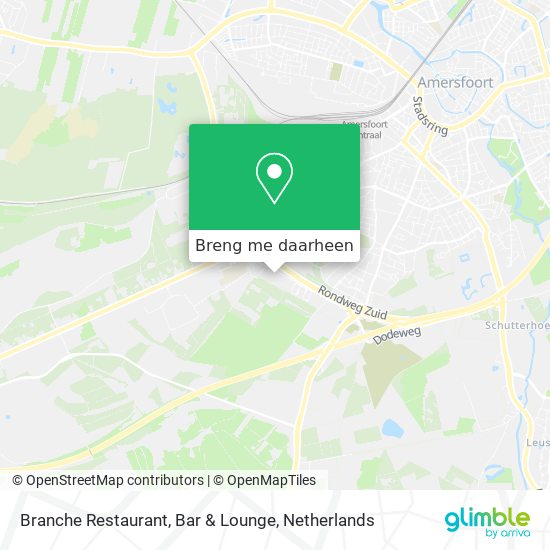 Branche Restaurant, Bar & Lounge kaart