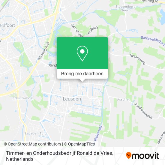 Timmer- en Onderhoudsbedrijf Ronald de Vries kaart