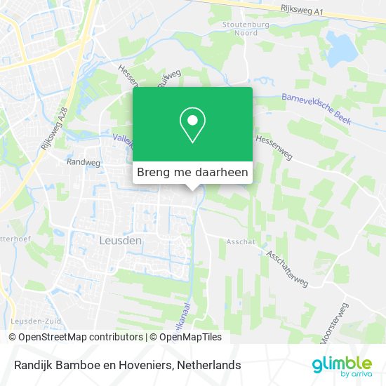 Randijk Bamboe en Hoveniers kaart