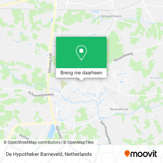 De Hypotheker Barneveld kaart