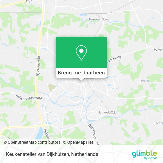 Keukenatelier van Dijkhuizen kaart