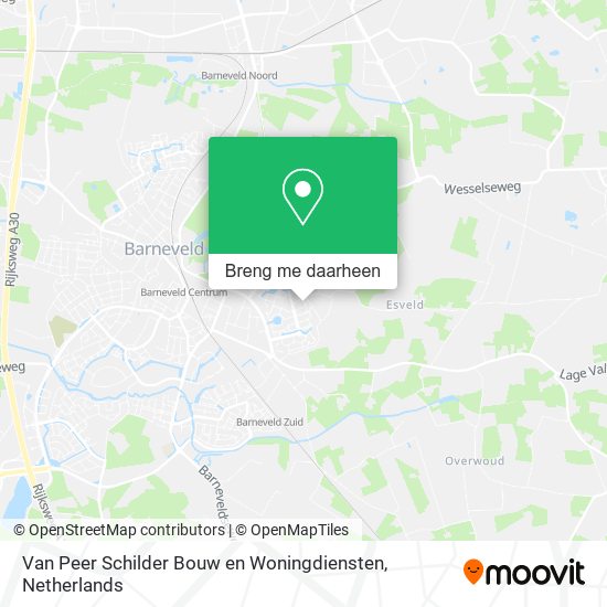 Van Peer Schilder Bouw en Woningdiensten kaart