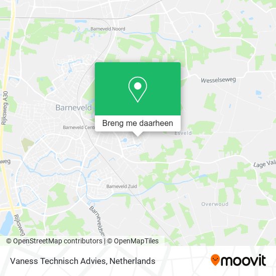 Vaness Technisch Advies kaart