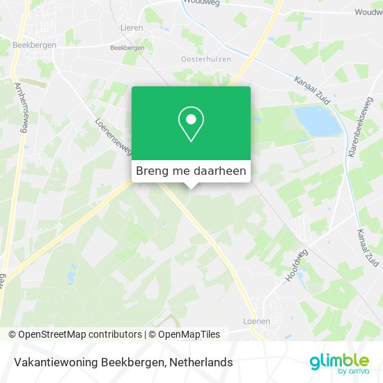 Vakantiewoning Beekbergen kaart