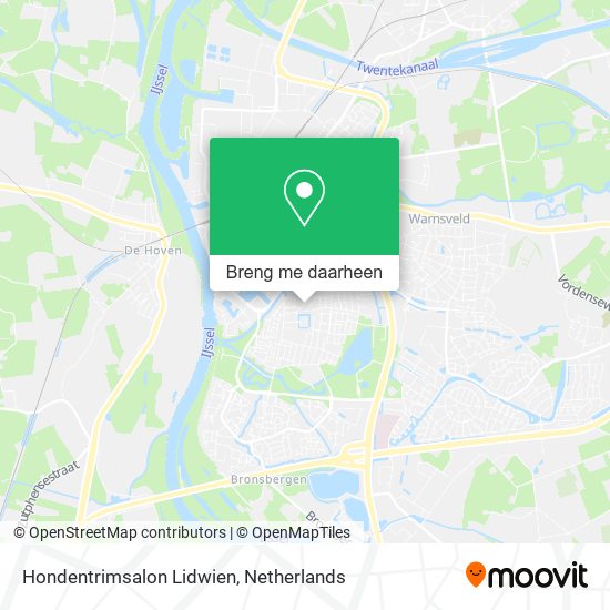 Hondentrimsalon Lidwien kaart