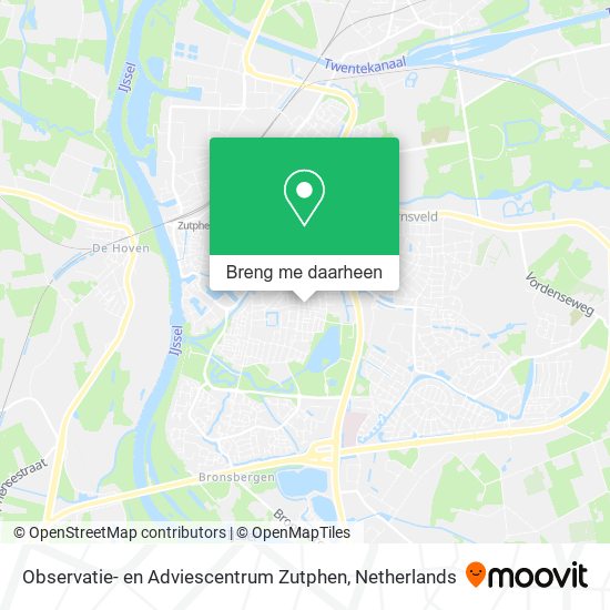 Observatie- en Adviescentrum Zutphen kaart