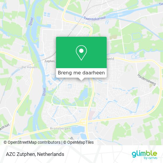 AZC Zutphen kaart