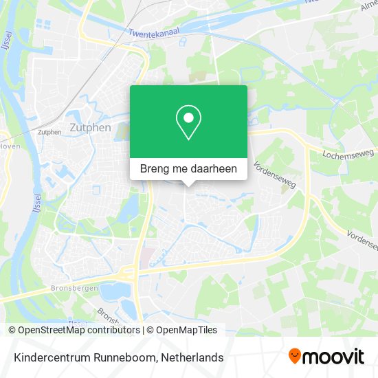 Kindercentrum Runneboom kaart