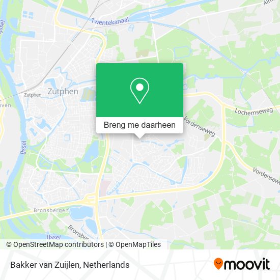 Bakker van Zuijlen kaart