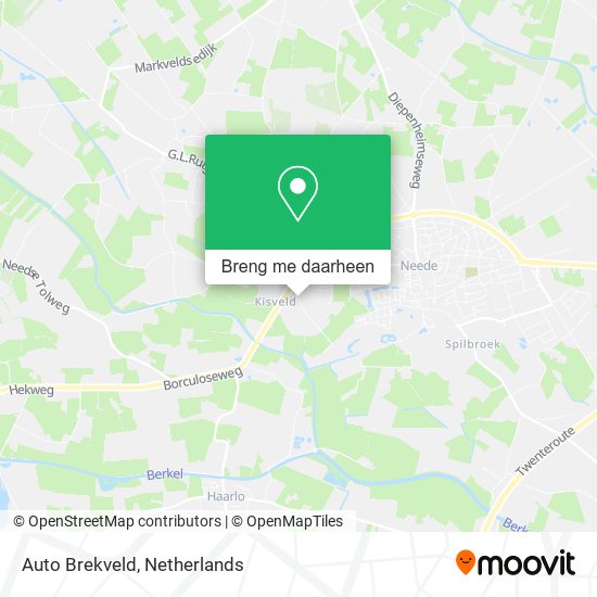 Auto Brekveld kaart