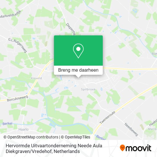 Hervormde Uitvaartonderneming Neede Aula Diekgraven / Vredehof kaart