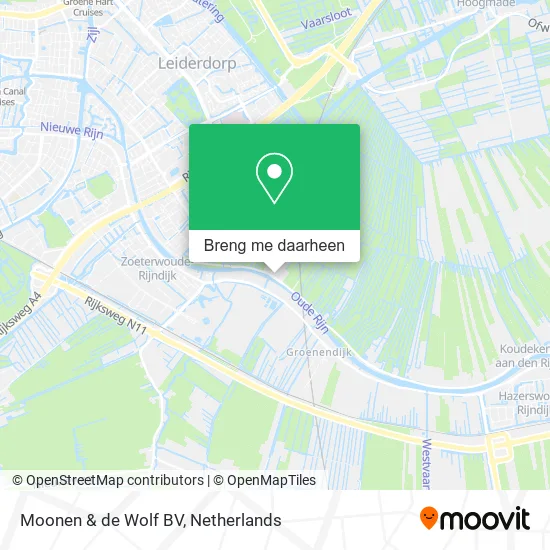 Moonen & de Wolf BV kaart