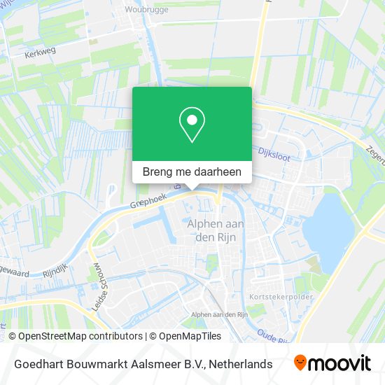 Goedhart Bouwmarkt Aalsmeer B.V. kaart