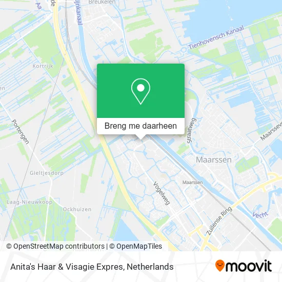 Anita's Haar & Visagie Expres kaart