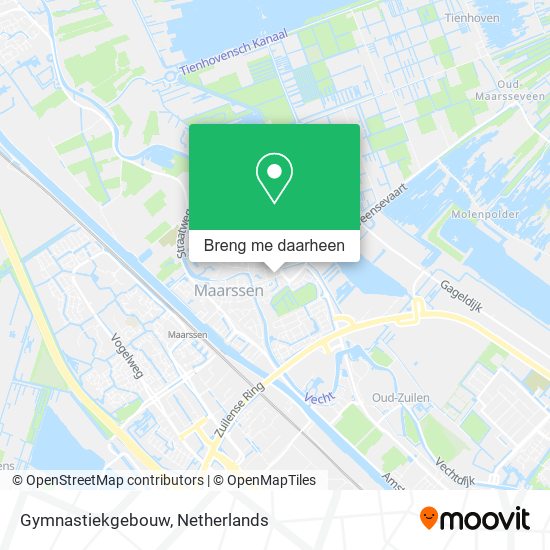 Gymnastiekgebouw kaart