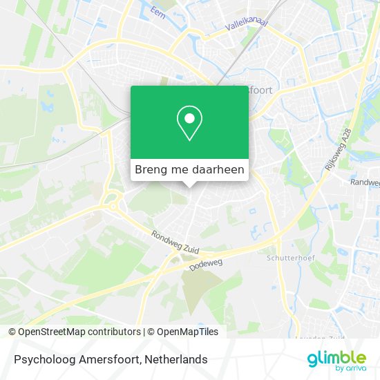 Psycholoog Amersfoort kaart