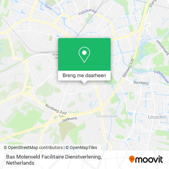 Bas Molenveld Facilitaire Dienstverlening kaart