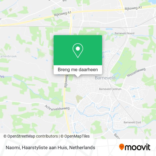 Naomi, Haarstyliste aan Huis kaart