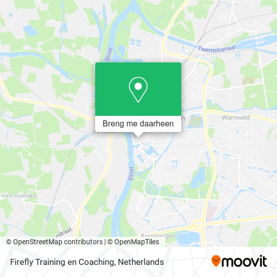 Firefly Training en Coaching kaart