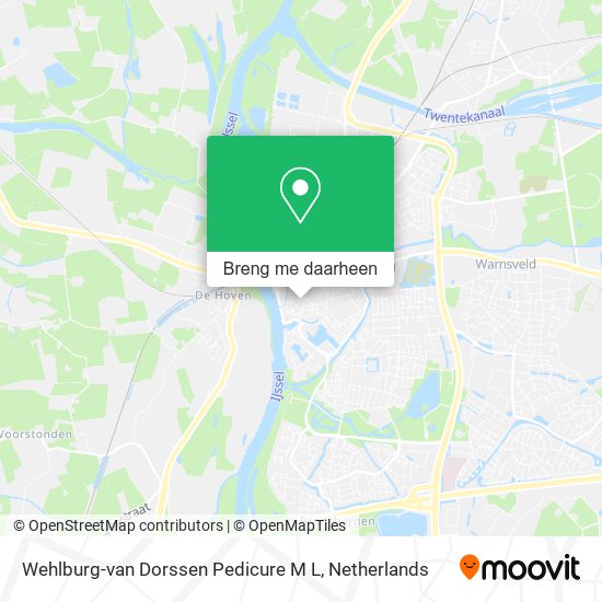 Wehlburg-van Dorssen Pedicure M L kaart