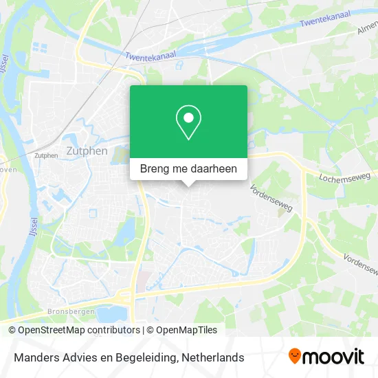 Manders Advies en Begeleiding kaart