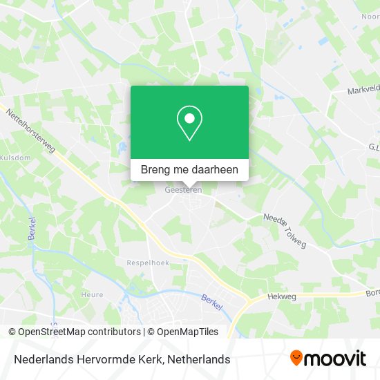 Nederlands Hervormde Kerk kaart