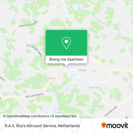 R.A.S. Roy's Allround Service kaart