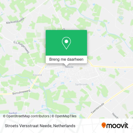 Stroets Versstraat Neede kaart