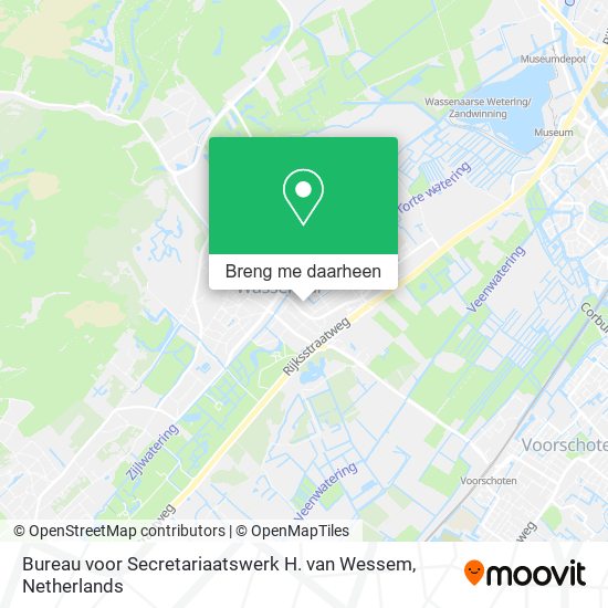 Bureau voor Secretariaatswerk H. van Wessem kaart