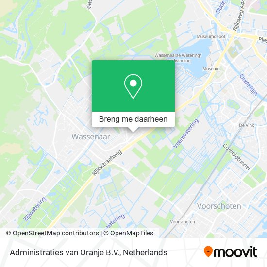Administraties van Oranje B.V. kaart