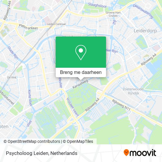 Psycholoog Leiden kaart