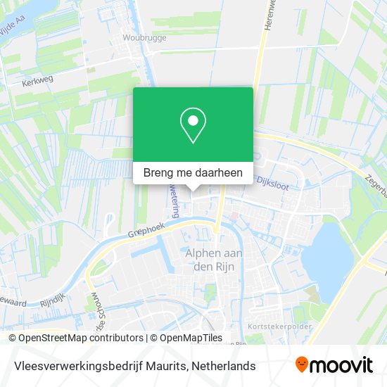 Vleesverwerkingsbedrijf Maurits kaart