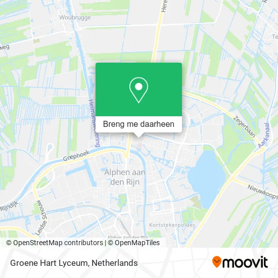 Groene Hart Lyceum kaart