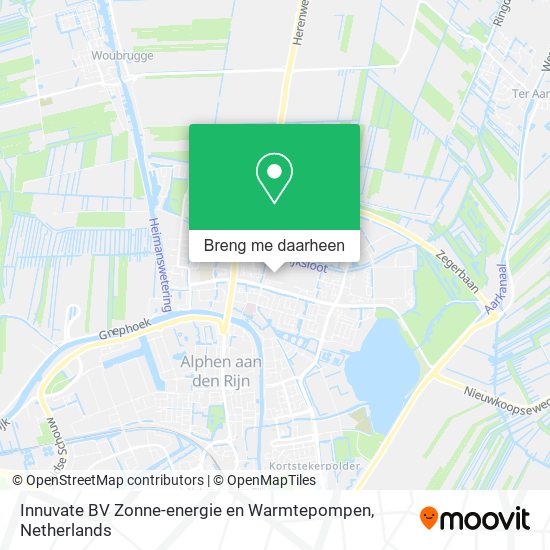 Innuvate BV Zonne-energie en Warmtepompen kaart