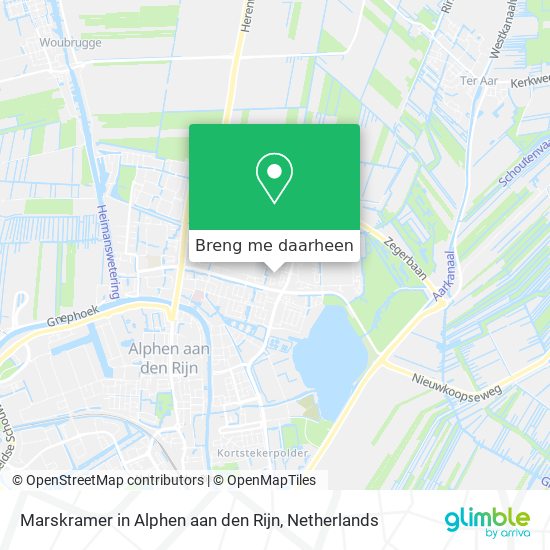 Marskramer in Alphen aan den Rijn kaart